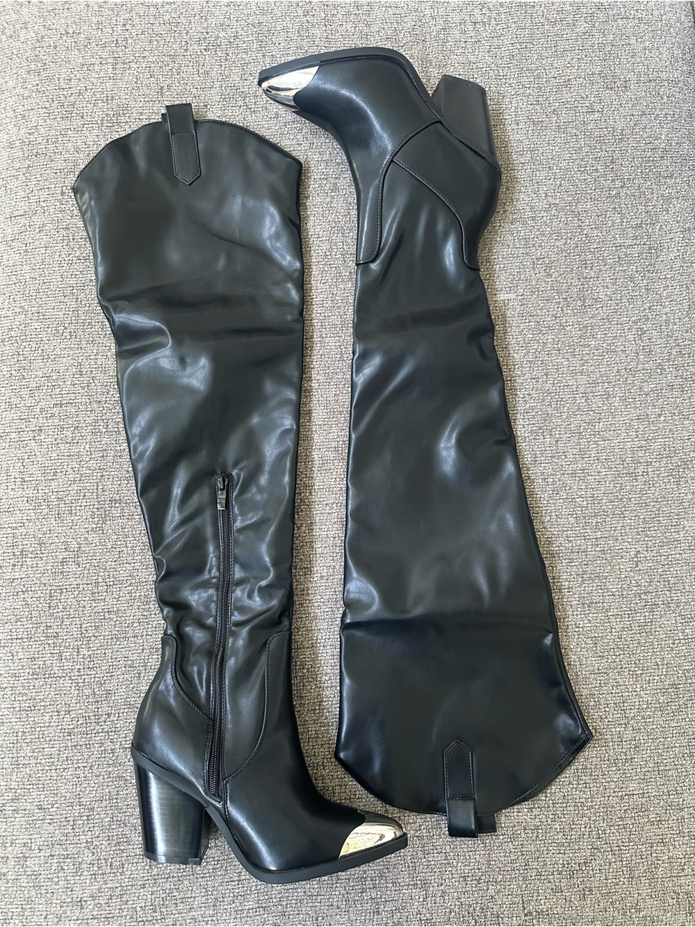 Fashion Nova Old West Thigh High Cowboy Boots